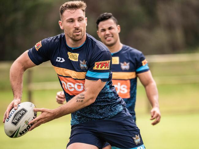 Gold Coast Titans player Bryce Cartwright at training. Picture: Gold Coast Titans