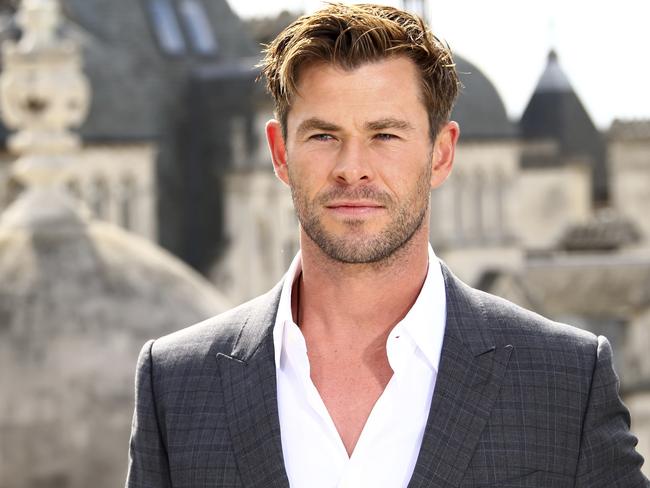 Aussie actor Chris Hemsworth in London. Picture: AP