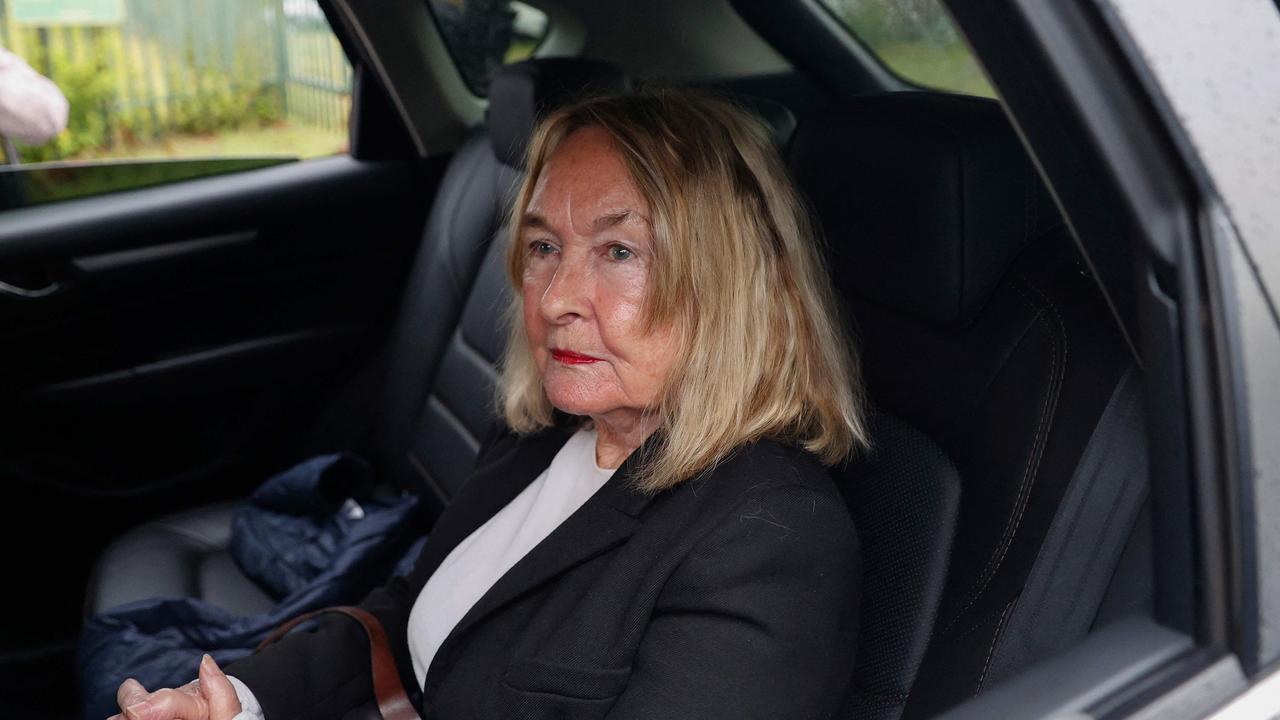 The mother of Reeva Steenkamp, June Steenkamp, arrives at the Atteridgeville Correctional Centre in Pretoria (Photo by Phill Magakoe / AFP)