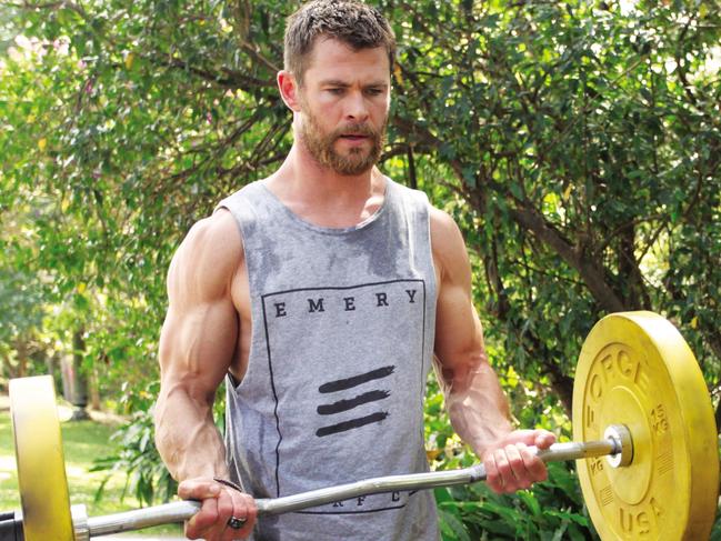 BODY & SOUL 24th NOV 2018. Chris Hemsworth workout.