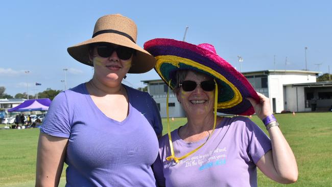 Josephine Vernon and Donna Googe at the 2021 Ipswich Relay for Life. Picture: Jessica Baker / The Queensland Times