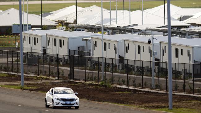 Queensland’s controversial Wellcamp quarantine centre. Picture: Kevin Farmer