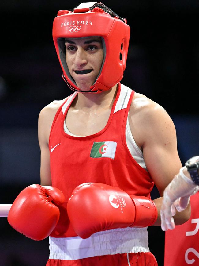 Khelif and Yu-ting were banned from the IBA world championships. (Photo by MOHD RASFAN / AFP)