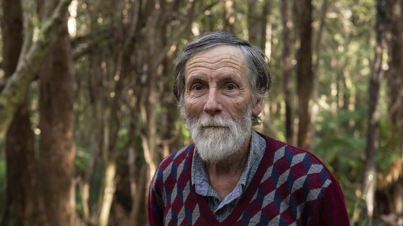 <p>Koonya resident Bob Graham at the Mount Koonya State Forsest on the Tasman Peninsula in September, 2019. MATHEW FARRELL/The Australian</p>