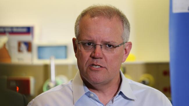 Prime Minister Scott Morrison says councils are trying to “rewrite history”. Picture: Hollie Adams