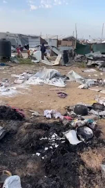 Tents Burned as Hundreds Reported Killed in Renewed Israeli Strikes