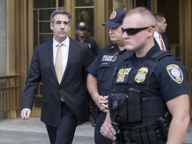 Michael Cohen leaves Manhattan Federal Court after pleading guilty to campaign finance fraud, tax evasion. **NO NEW YORK DAILY NEWS, NO NEW YORK TIMES, NO NEWSDAY**. 21 Aug 2018 Pictured: Michael Cohen. Photo credit: Erik Thomas/NY Post / MEGA  TheMegaAgency.com +1 888 505 6342