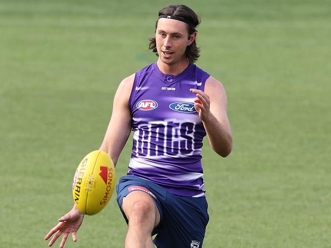 Jack Henry at Cats training. Picture: Alison Wynd