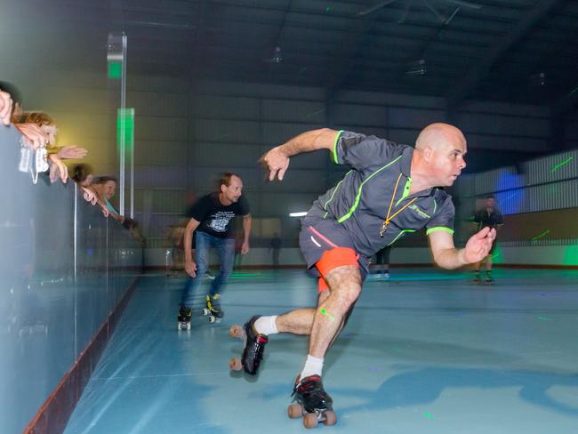 Peter Knowles rips it up at Gympie's new skating rink. Picture: Leeroy Todd/The Gympie Times