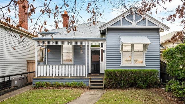 19 Lupton St, Geelong West, is listed with $1m to $1.1m price hopes. The three-bedroom house was advertised to rent last year for $500 a week.