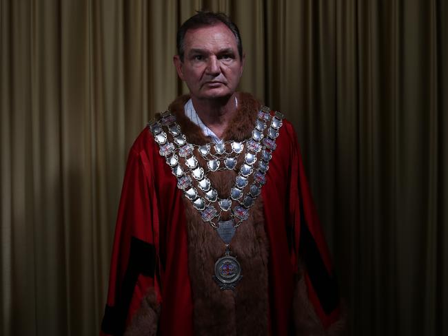 Mr Pisasale was emphatically re-elected mayor earlier this year, partly on the pledge to do something about the smell. Picture: David Kelly