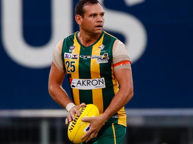 Steven Motlop was instrumental in PINT's win against Waratah in Round 12 of the 2023-24 NTFL season. Picture: Celina Whan / AFLNT Media