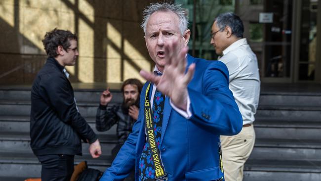 Controversial ex-lawyer Patrick Lennon seen outside court in Melbourne last week. Picture: Jake Nowakowski