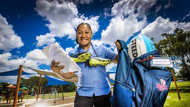 Mabel Park SHS student Malaela Su'a. Picture: NIGEL HALLETT