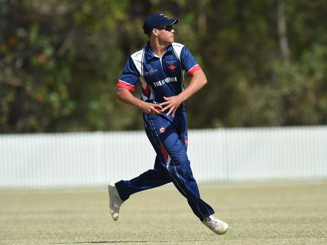 Mudgeeraba Nerang offspinner Bradley Munro will play for the Gold Coast Thunder in tomorrow’s T20 final at the Gabba. Picture: Lawrence Pinder