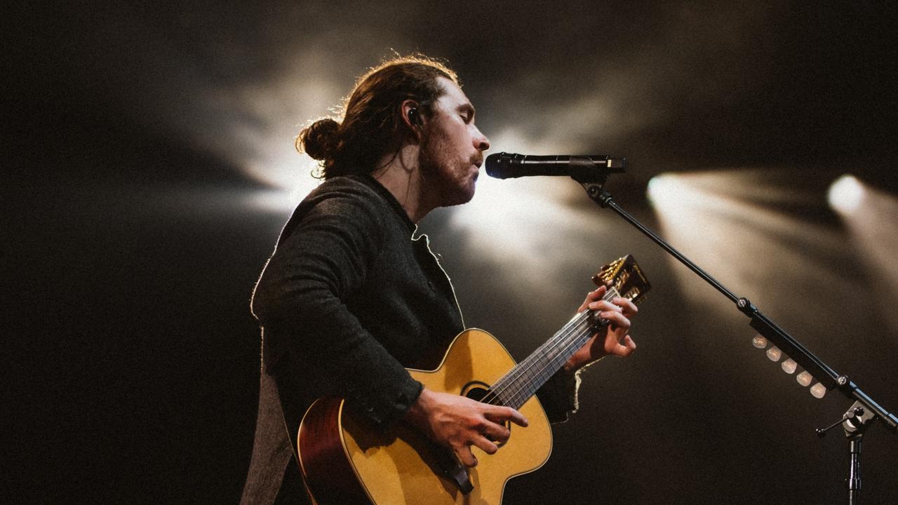 Irish superstar Hozier performing in Sydney at Qudos Bank Arena on November 15. Picture: Ruth Medjber / Supplied.