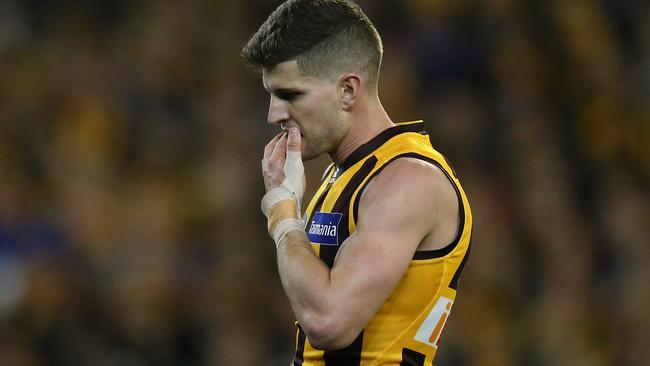 Hawthorn has denied it told Luke Breust he’s trade bait days before the semi-final loss to Western Bulldogs. Picture: Wayne Ludbey