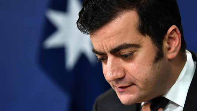 Sam Dastyari was forced to resign from his Senate seat after intense scrutiny of his interactions with a Chinese businessman and political donor. Picture: AAP/Perry Duffin