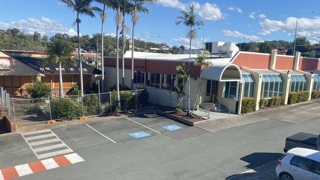 Shots of the closed wing of Carindale Shopping Centre, where Hungry Jacks and Sizzler used to be.