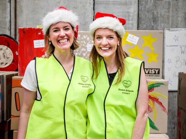 Annick and Chantal Kinsella from Sydney Basket Brigade. Picture supplied