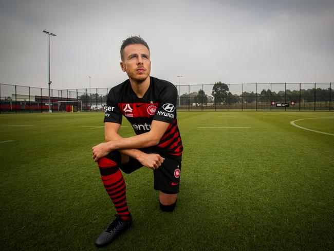 New Wanderers signing, German international Nicolai Muller, at the Wanderers Centre of Football in Rooty Hill this morning (31/10/2019). Pic Liam Driver