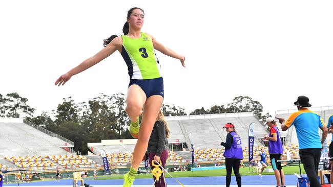 QGSSSA private schoolgirl track and field championship. Thursday September 15, 2022. Picture, John Gass