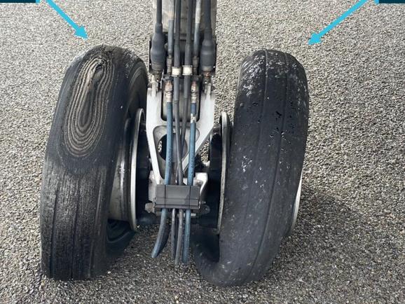 The ATSB report revealed a charter flight was unable to take-off because the pilots hadn't released the parking brake, resulting in damage to four tyres. Pic: ATSB