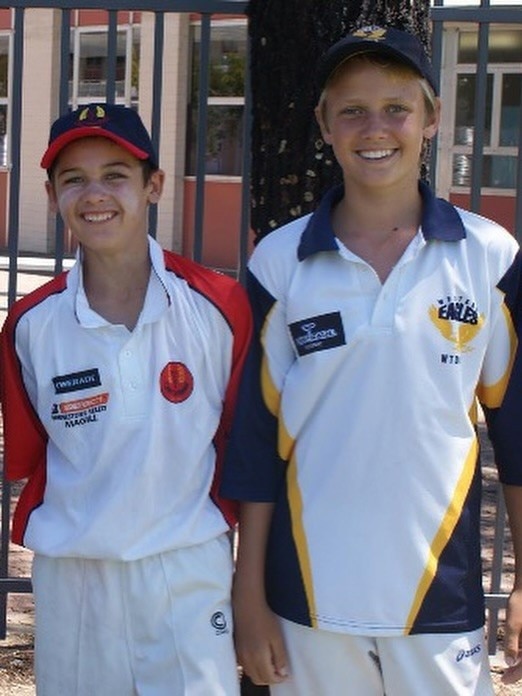 Best mates Connor Rozee and Jack Lukosius throughout the years . Picture: PAFC