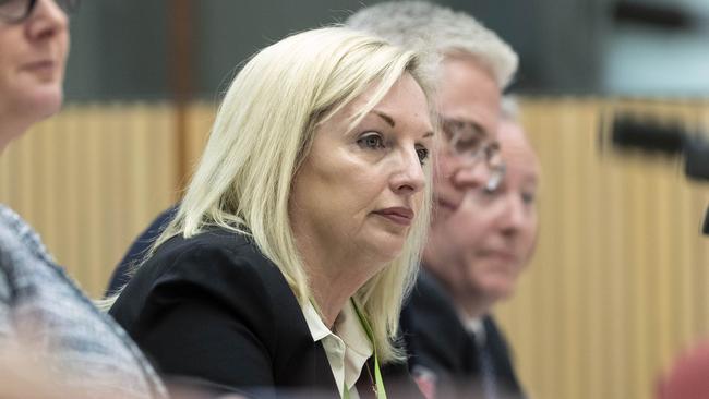 Australia Post Group CEO Christine Holgate at an estimates hearing in Canberra. Picture: Gary Ramage