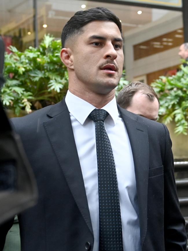 Dylan Brown leaves Downing Centre Court. Picture: NCA NewsWire/Jeremy Piper