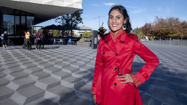 Labor’s candidate in Deakin Shireen Morris is a local lawyer who has proved popular during the campaign. Picture: Andy Brownbill