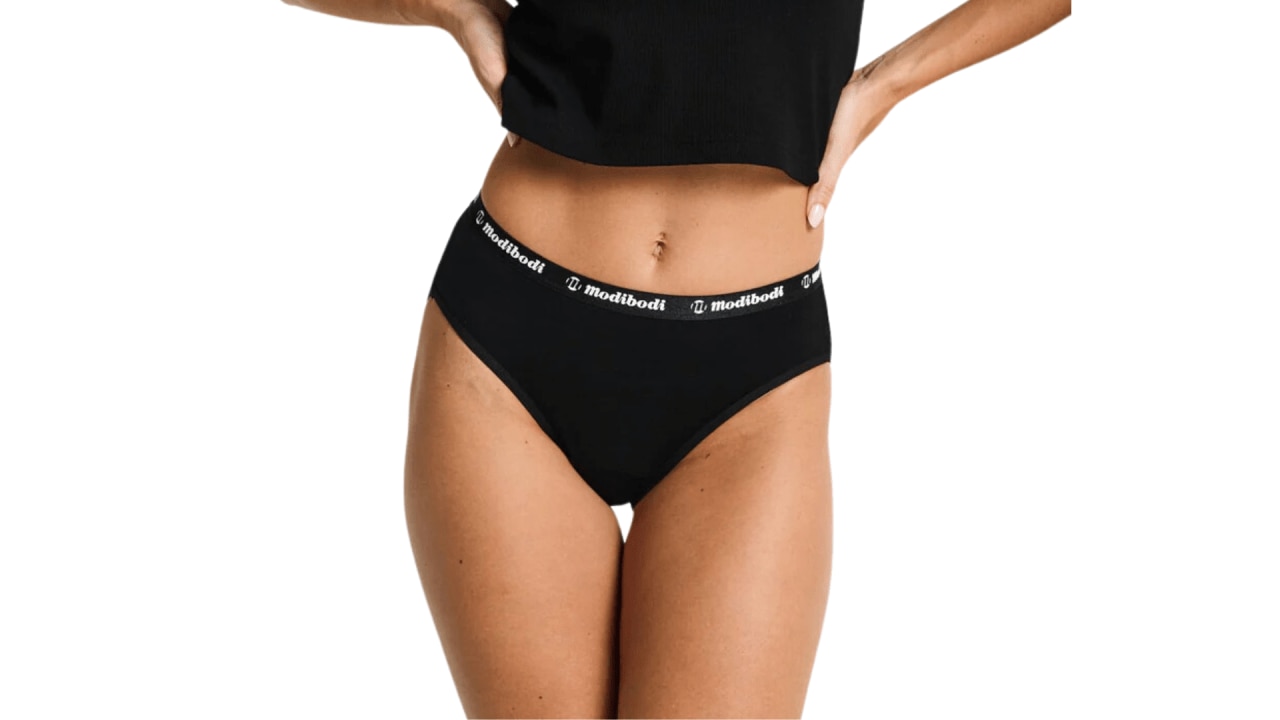 <h3><a href="https://www.modibodi.com/products/active-brief-moisture-wicking-black-po" target="_blank" rel="noopener"><span>Modibodi Active Brief, $33 from modibodi.com&nbsp;</span></a></h3><p><span>Modibodi&rsquo;s period panties do more than just substitute a tampon or pad (which FYI is a total game changer!) &ndash; they're also super kind on your vagina.&nbsp;</span></p><p><span>The moisture-wicking underwear absorbs sweat and fights odour and bacteria to keep you cool, dry and healthy.</span></p><p class="button-common"><a title="x" href="https://www.modibodi.com/products/active-brief-moisture-wicking-black-po" target="_blank" data-cta="x" data-editable="true">Shop here</a></p>