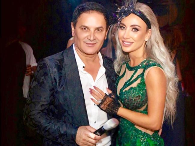 Parramatta property developer Jean Nassif and his wife Nissy. Picture: Instagram