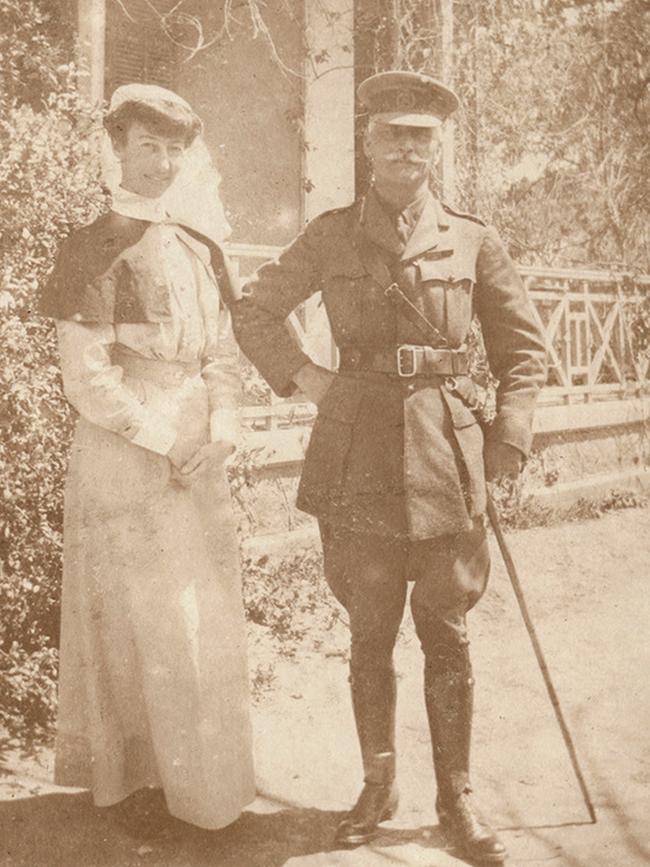 Matron Walker and General Ernest Townshend Wollock. Picture: STATE LIBRARY OF SOUTH AUSTRALIA