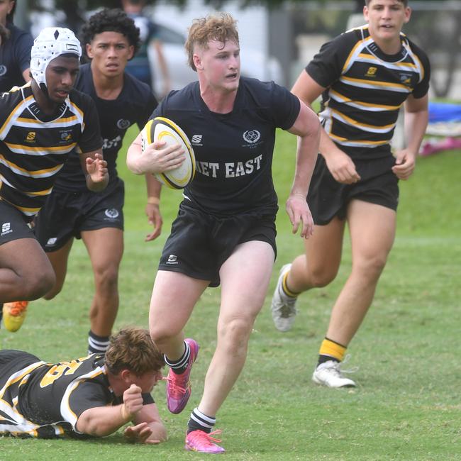 Quinn Timperon. QLD Rugby Union State Championships (17-18 years boys) at the Townsville Sports Precinct. Friday May 23. Metro East against Capricorn. Picture: Evan Morgan