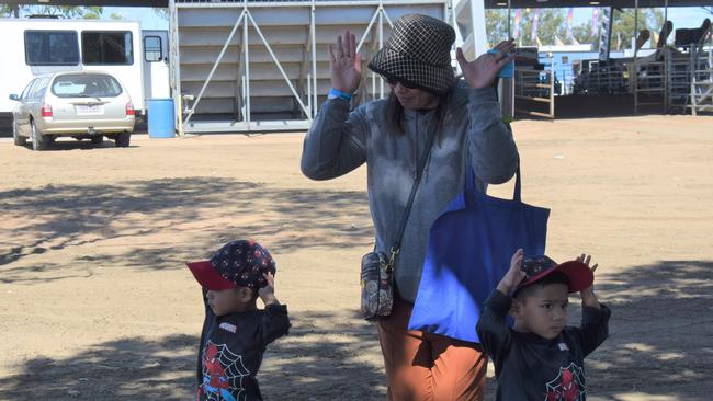 Bill Speedy from the Nullawooka First Nations Gallery and Tours presented at the Dalby Show 2023. Picture: Emily Devon