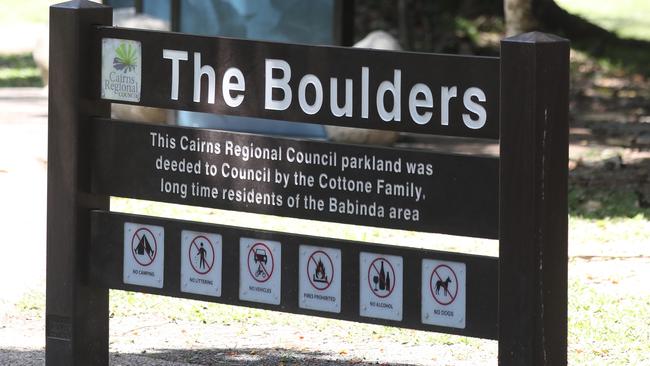 Emergency services searching for a man that went missing at Babinda Boulders on Monday evening. Picture: Stewart McLean