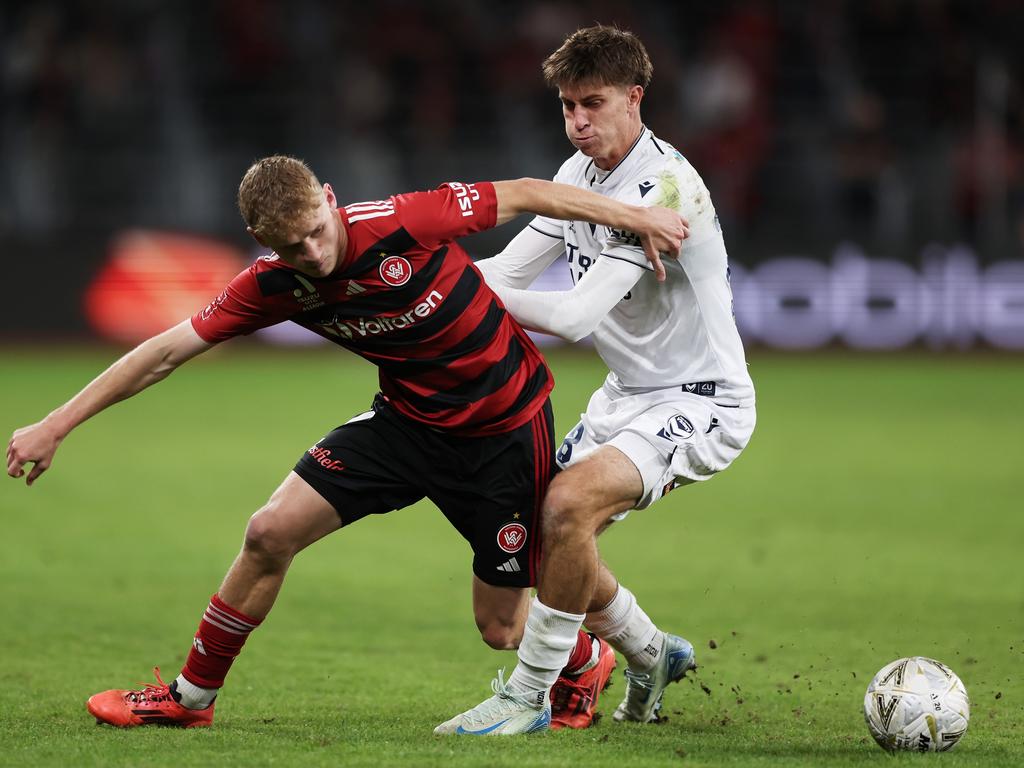 Zachary Sapsford scored the only goal for Wanderers. Picture: Getty Images
