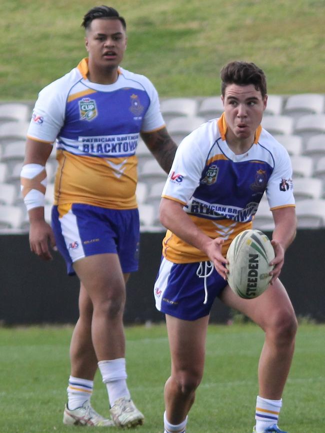 Sean O'Sullivan in action for Patrician Brothers College, Blacktown. Picture: Supplied