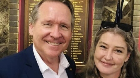 Ipswich West MP Jim Madden and his then girlfriend Sarah Grist. Picture: Sarah Grist