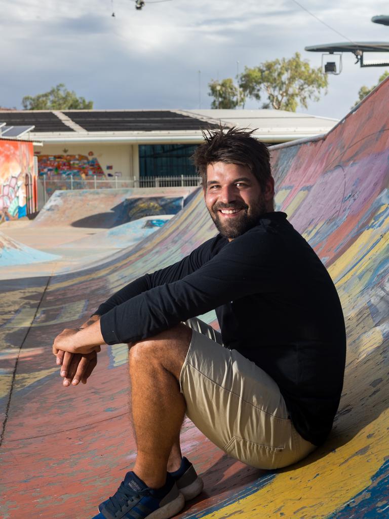 Alice Springs Mayor Matt Paterson has long been campaigning for a new skatepark in Alice Springs. Photo: EMMA MURRAY