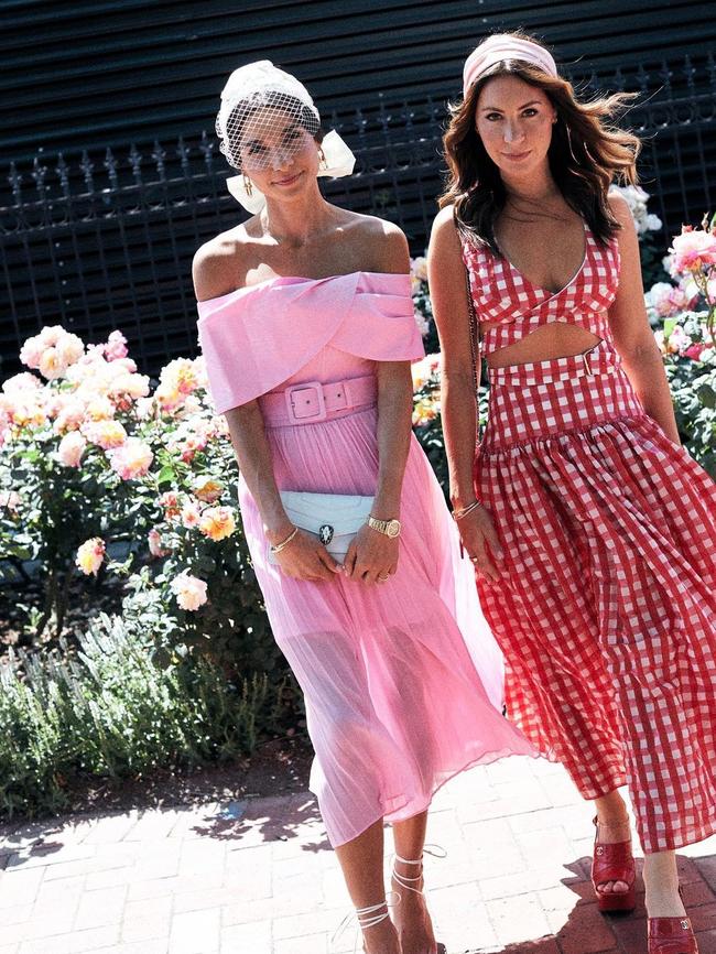 Rey Vakili wears Rebecca Vallance at the Melbourne Cup. Photo: Ashleigh Larden