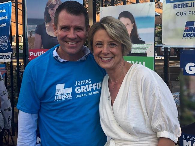 Mike Baird and Kristina Keneally out and about in the Liberal held seat of Manly.