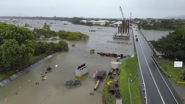 Townsville's Ross River. Photo: Queensland Fire Department Media