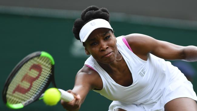 Venus Williams was forced to change in the middle of the match.