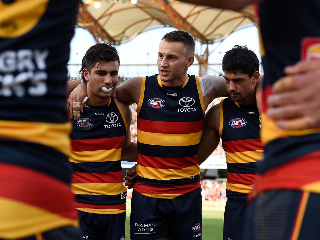 Doedee is an authority figure within the Crows group. Picture: Matt Roberts/AFL Photos/Getty Images