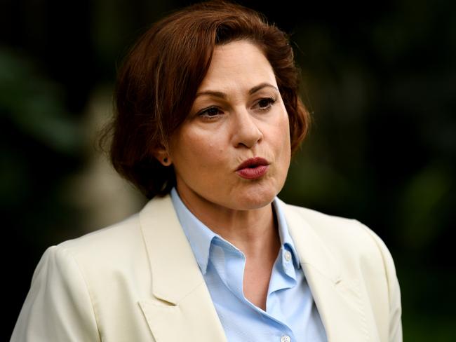 Treasurer Jackie Trad is using the coronavirus crisis to mask her own ineptitude. Picture: Dan Peled/AAP