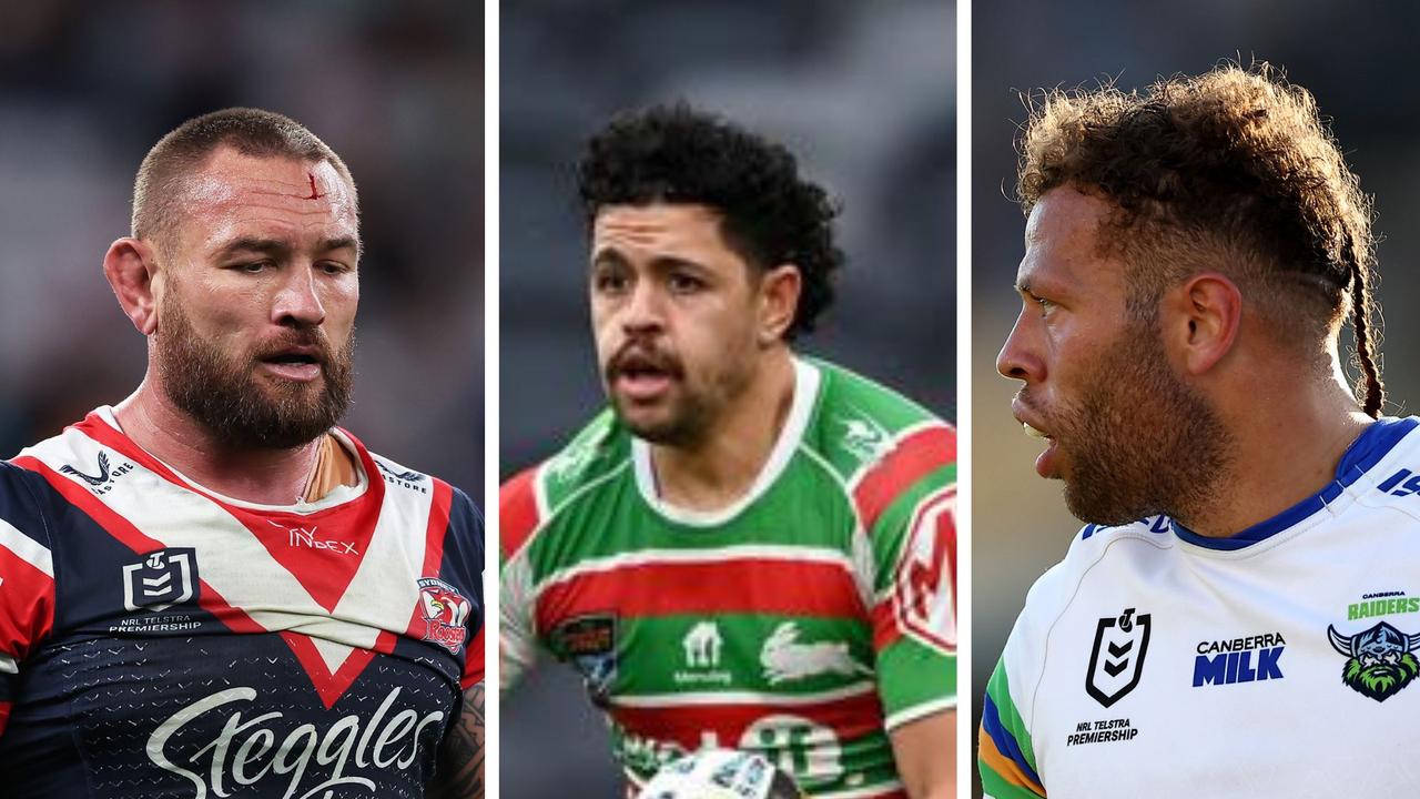 JWH and Seb Kris weren't able to count the All-Stars match to their suspensions - Jacob Gagai was. Photo: Getty Images and NRL Imagery