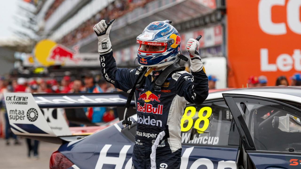 Happy days for Jamie Whincup after Race 32.