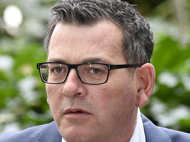 MELBOURNE, AUSTRALIA - NewsWire Photos AUGUST 23, 2022: Victorian Premier Daniel Andrews speaks to the media after touring the Austin Hospital in Melbourne. Picture: NCA NewsWire / Andrew Henshaw - POOL via NCA NewsWire